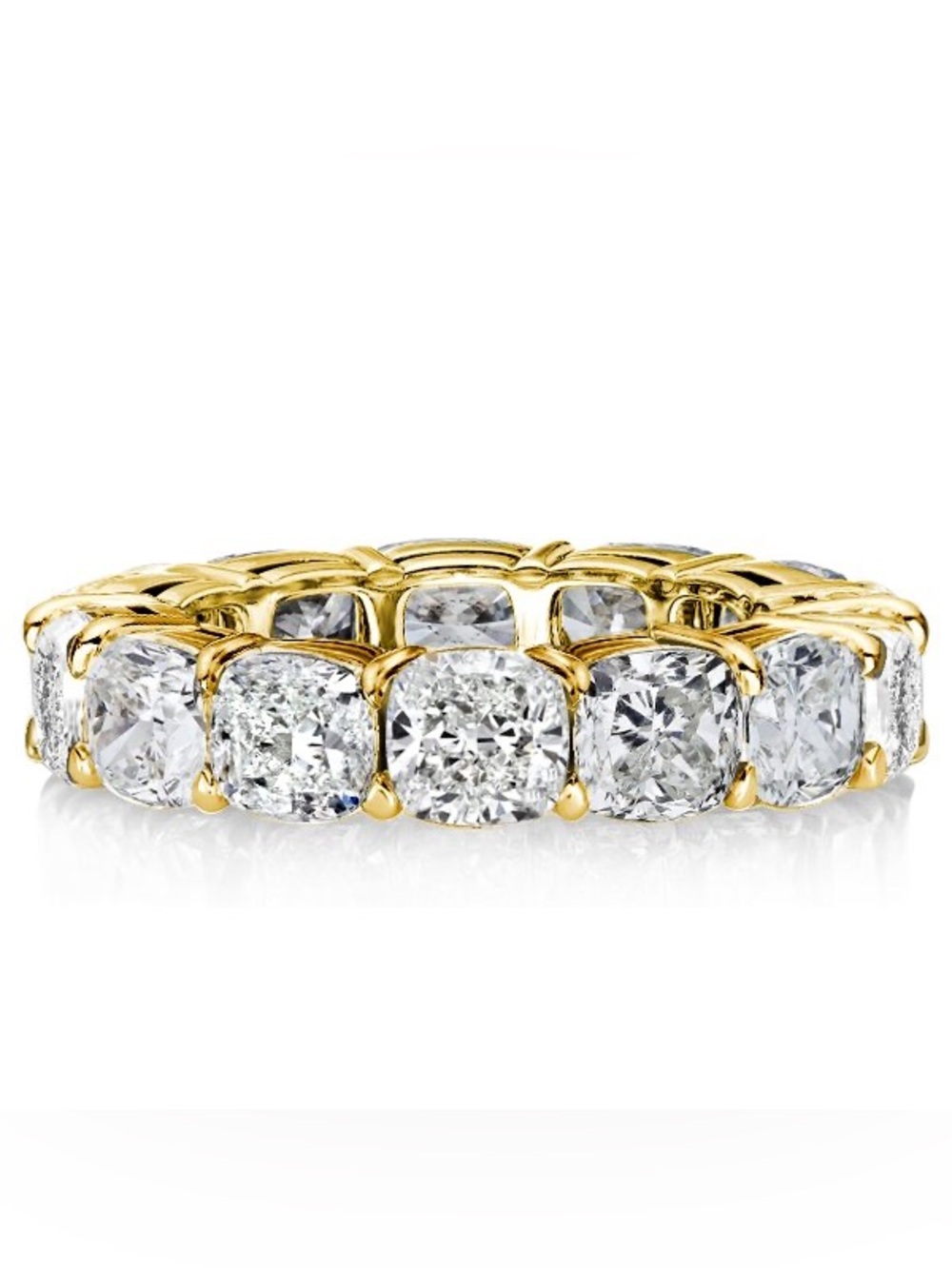 Golden Cushion Eterntiy Wedding Band